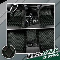 Black with Green stitching