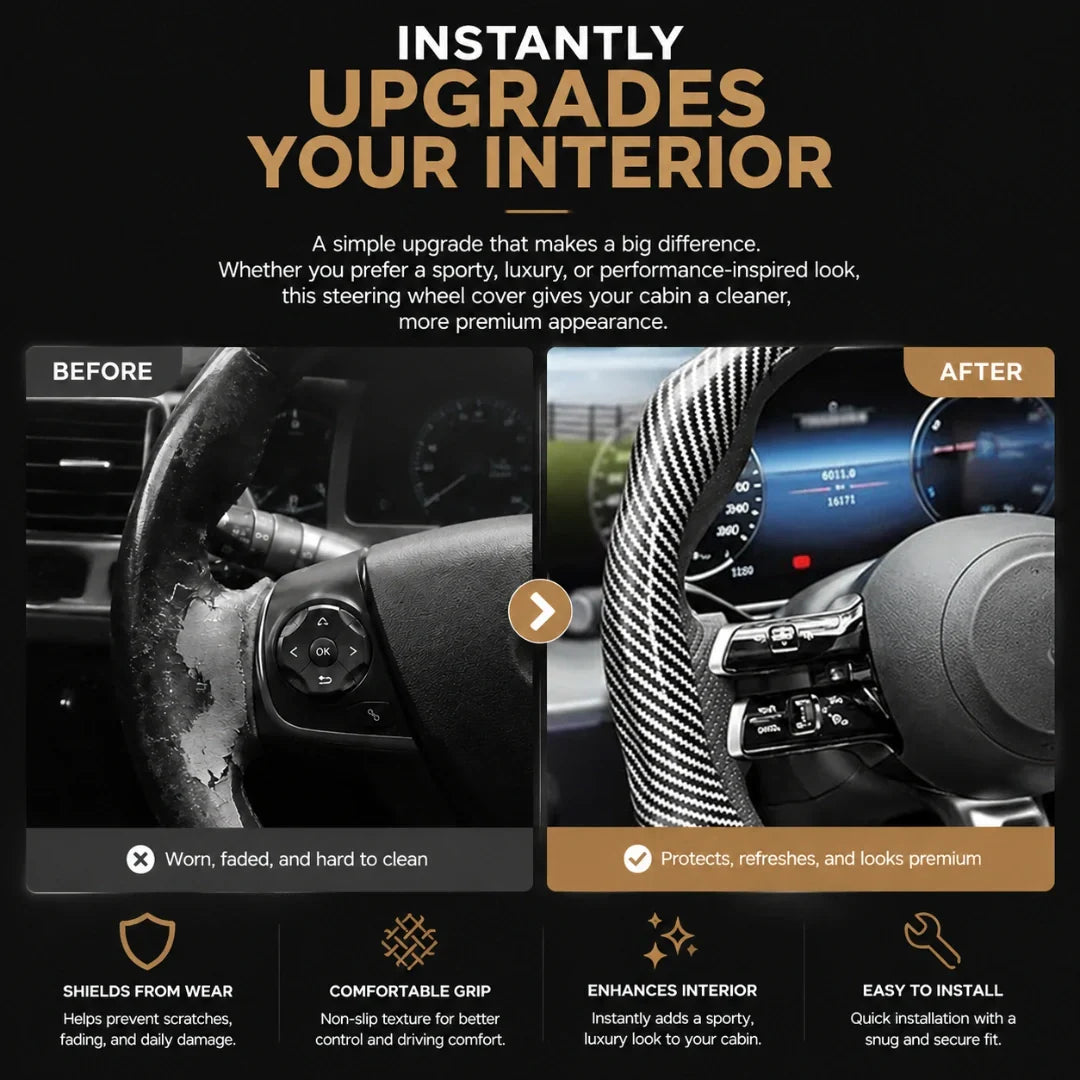 Gripora™ Steering Wheel Cover for Cars