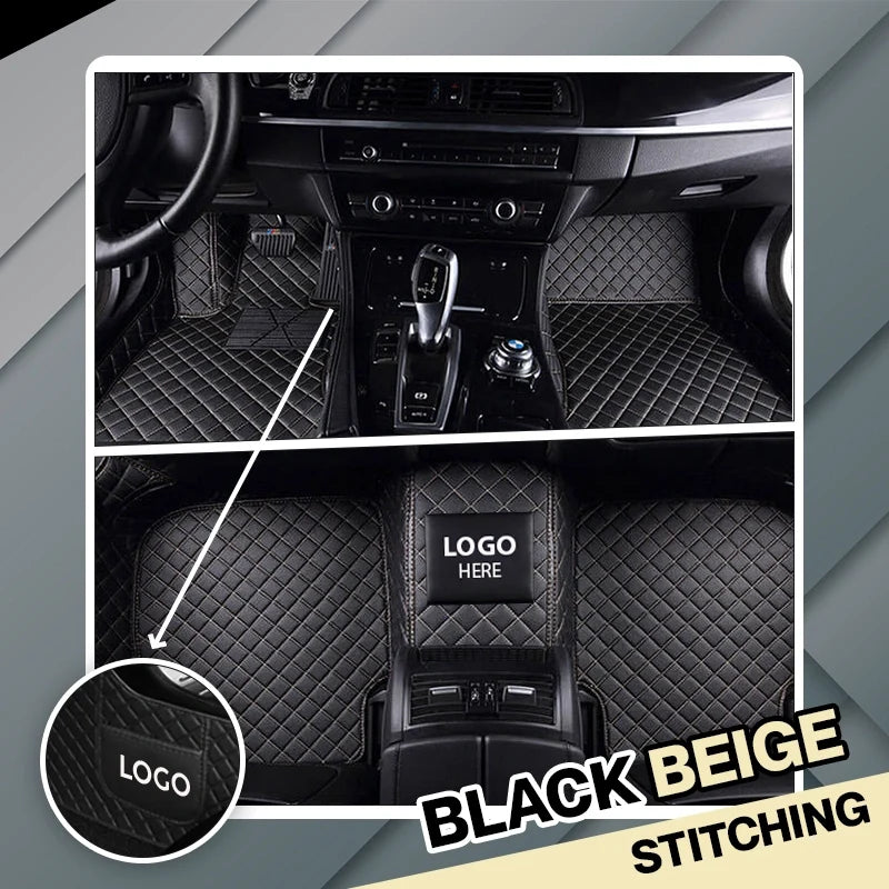 Elvie 2026 Custom Logo Heavy Duty, Universal Fit Floor Mats for Cars, SUVs, and Trucks