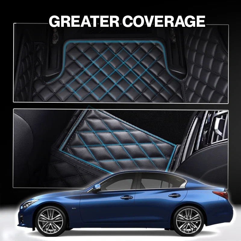 Elvie 2026 Premium 5-Layer Leather Custom Floor Mats for Cars