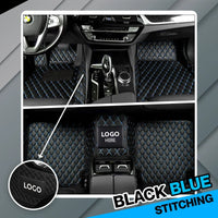 Black with Blue stitching