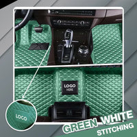 Green with White stitching