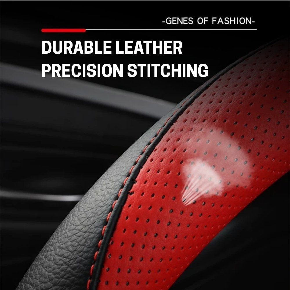 Anti-Skid All Seasons Leather Steering Wheel Cover