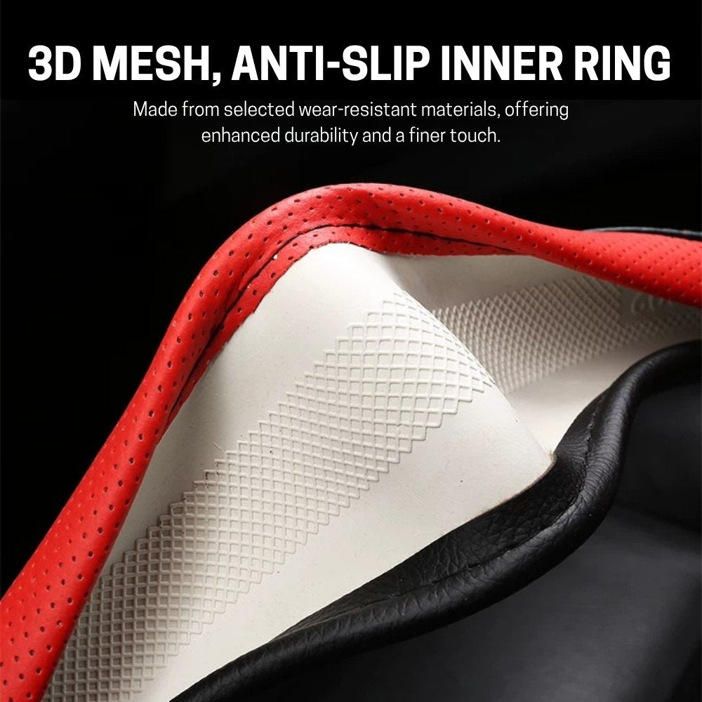 Anti-Skid All Seasons Leather Steering Wheel Cover