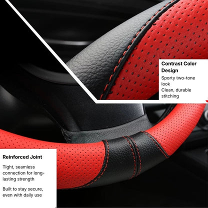 Anti-Skid All Seasons Leather Steering Wheel Cover