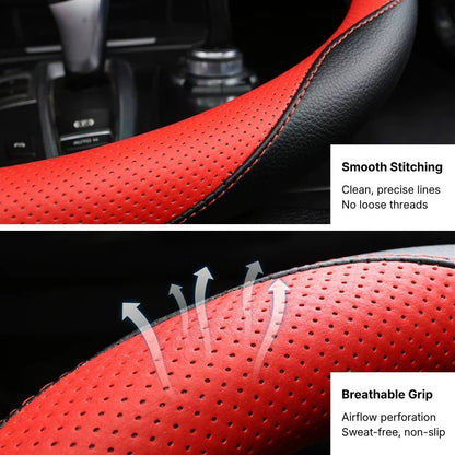 Anti-Skid All Seasons Leather Steering Wheel Cover
