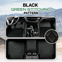 Black with Green stitching