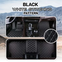 Black with White stitching