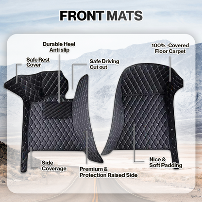 SG Elvie 2024 Waterproof Non-slip Universal Fit Customized Floor Mats for Cars, SUVs, and Trucks