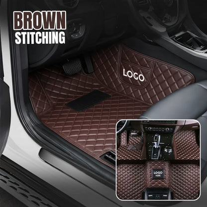 Elvie 2026 Premium 5-Layer Leather Custom Floor Mats for Cars