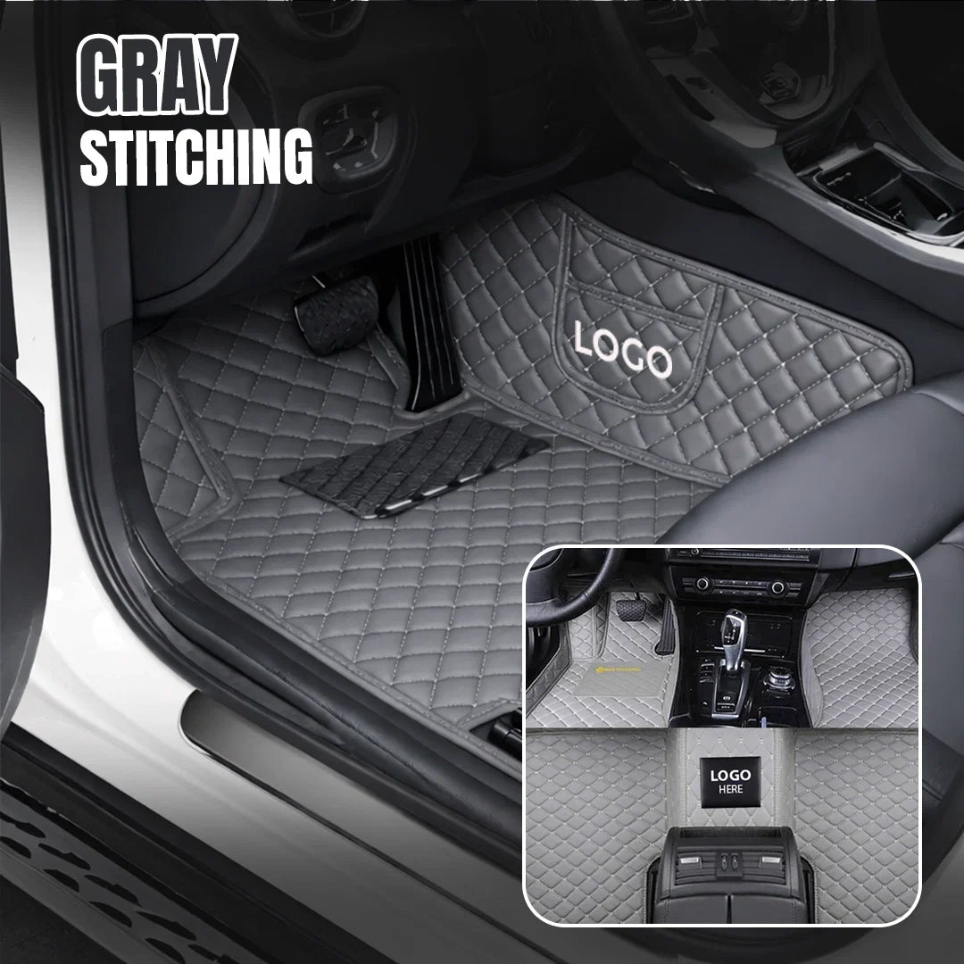 Elvie 2026 Premium 5-Layer Leather Custom Floor Mats for Cars