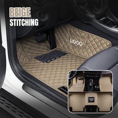 Elvie 2026 Premium 5-Layer Leather Custom Floor Mats for Cars