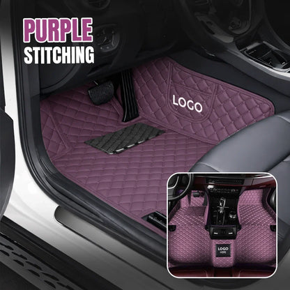 Elvie 2026 Premium 5-Layer Leather Custom Floor Mats for Cars