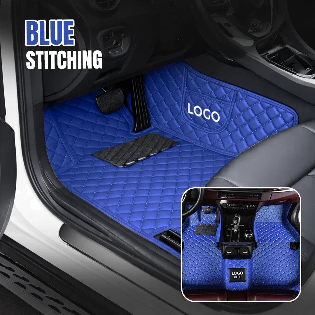 Elvie 2026 Premium 5-Layer Leather Custom Floor Mats for Cars
