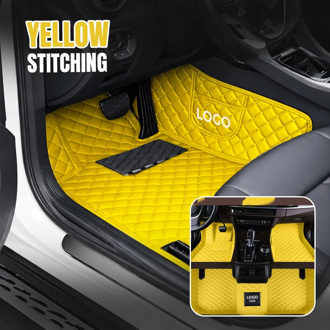 Elvie 2026 Premium 5-Layer Leather Custom Floor Mats for Cars