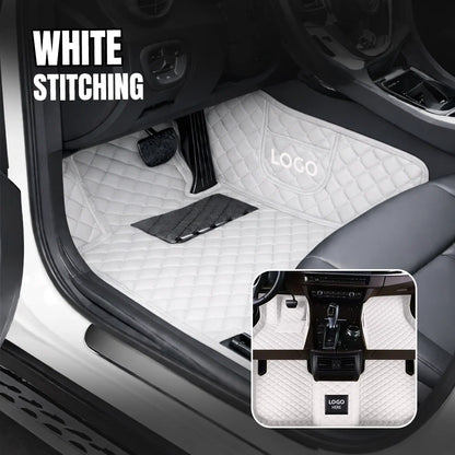 Elvie 2026 Premium 5-Layer Leather Custom Floor Mats for Cars