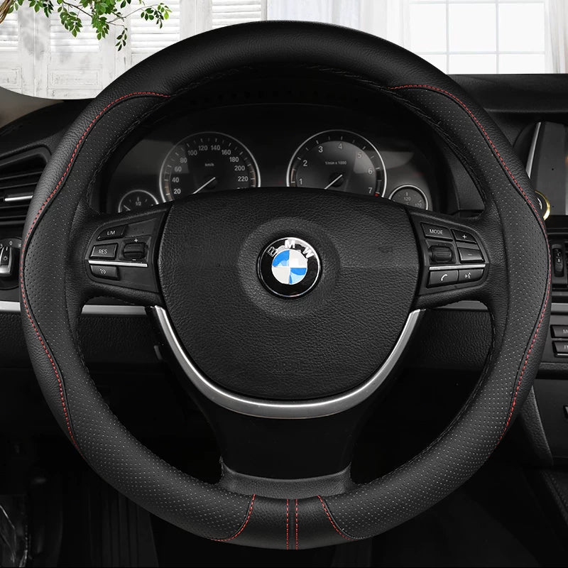 Anti-Skid All Seasons Leather Steering Wheel Cover