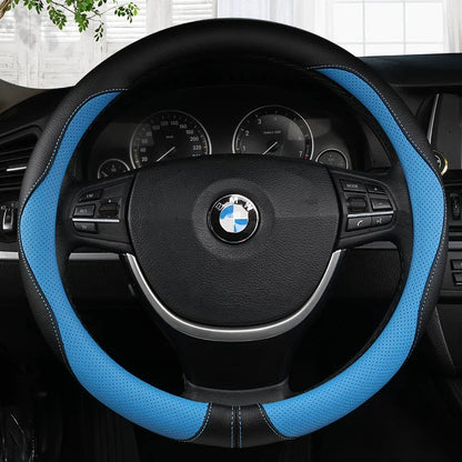 Anti-Skid All Seasons Leather Steering Wheel Cover