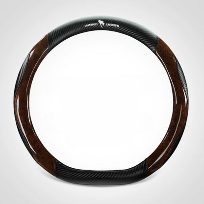 Crystal Peach Carbon Fiber High-Grade Anti-Slip Car Steering Wheel Cover