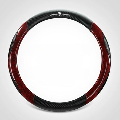 Crystal Peach Carbon Fiber High-Grade Anti-Slip Car Steering Wheel Cover