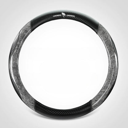 Crystal Peach Carbon Fiber High-Grade Anti-Slip Car Steering Wheel Cover