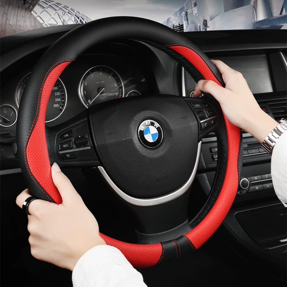 Anti-Skid All Seasons Leather Steering Wheel Cover