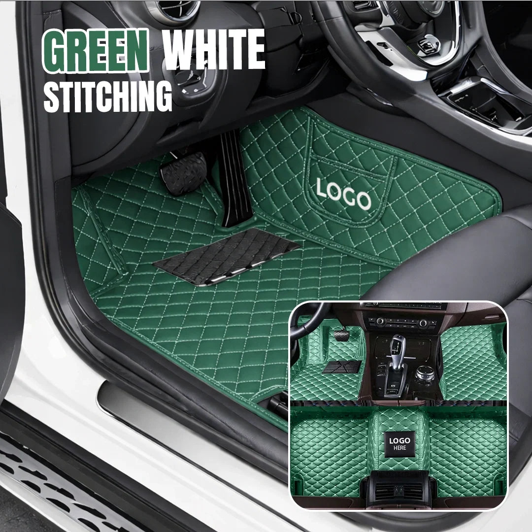Elvie 2026 Premium 5-Layer Leather Custom Floor Mats for Cars