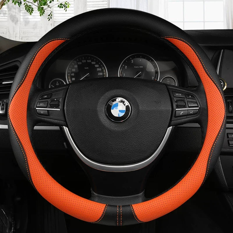 Anti-Skid All Seasons Leather Steering Wheel Cover