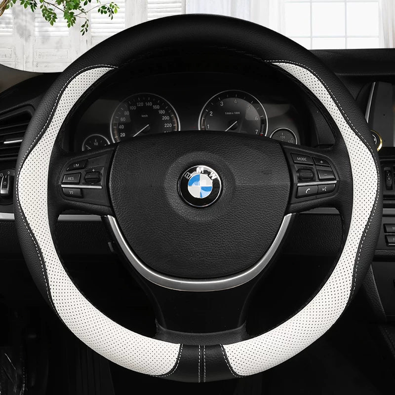 Anti-Skid All Seasons Leather Steering Wheel Cover
