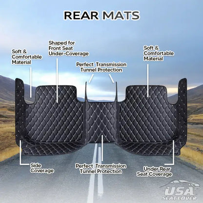 AU Elvie 2024 Heavy Duty, Universal Fit Floor Mats for Cars, SUVs, and Trucks