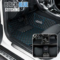 Black with Blue stitching