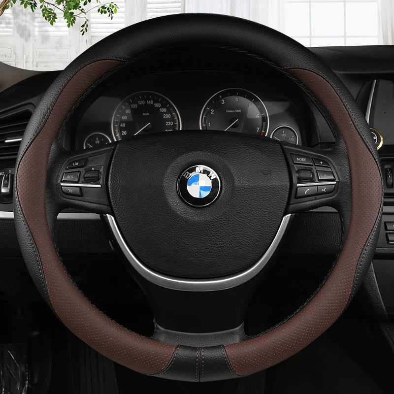 Anti-Skid All Seasons Leather Steering Wheel Cover