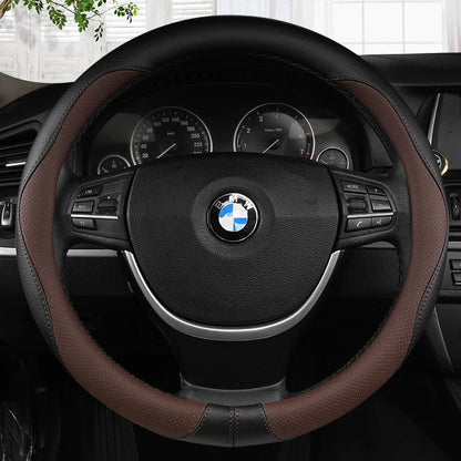 Anti-Skid All Seasons Leather Steering Wheel Cover