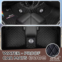 Black with White stitching