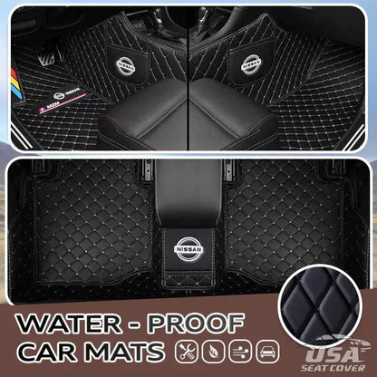 2025 Elvie Custom Logo Heavy Duty, Universal Fit Floor Mats for Cars, SUVs, and Trucks