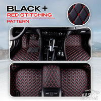 Black with Red stitching