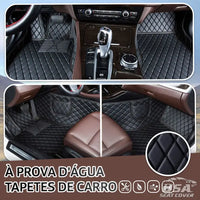 Preto com costura amarela