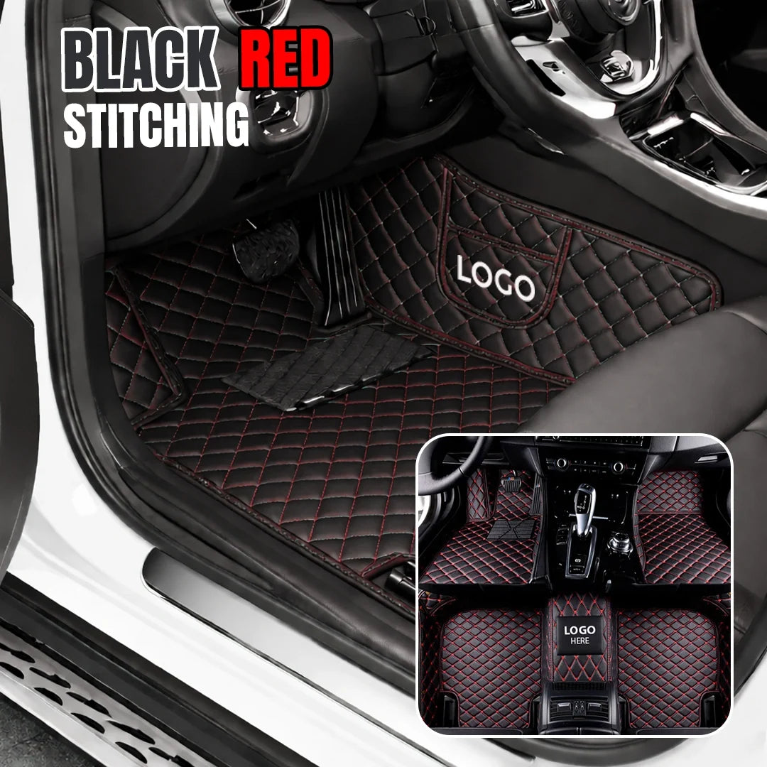 Elvie 2026 Premium 5-Layer Leather Custom Floor Mats for Cars