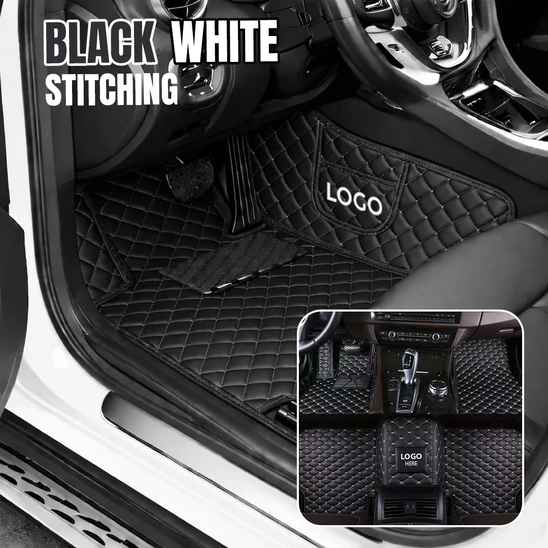Elvie 2026 Premium 5-Layer Leather Custom Floor Mats for Cars