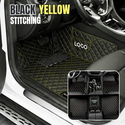 Elvie 2026 Premium 5-Layer Leather Custom Floor Mats for Cars